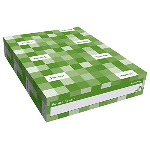 Futura Laser Digital Paper, White, coated 2 Sided, 96 Brightness, Dull Finish, Varieties of Sizes And Weights. Text And cardstock. (80 Pound Cover, 18 x 12)