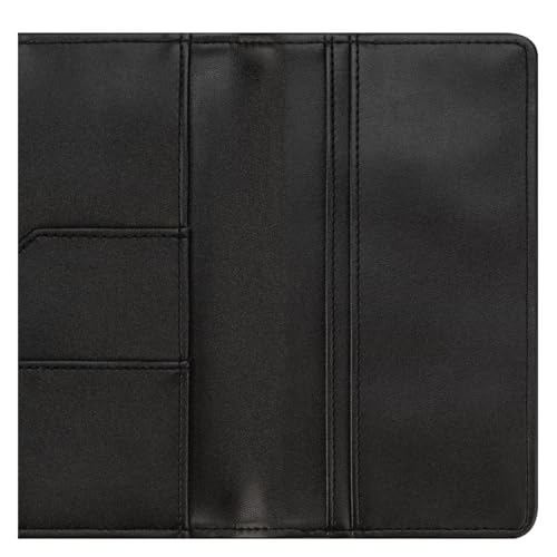 FranklinCovey - FC Basics Cover - Simulated Leather - Open Cover for Wirebound Planners (Pocket Slim, Black)
