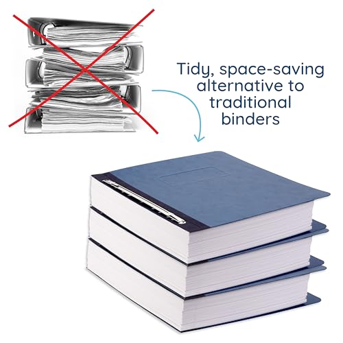 Blue Summit Supplies 25 Pressboard Report Covers, Side Fastener, Navy