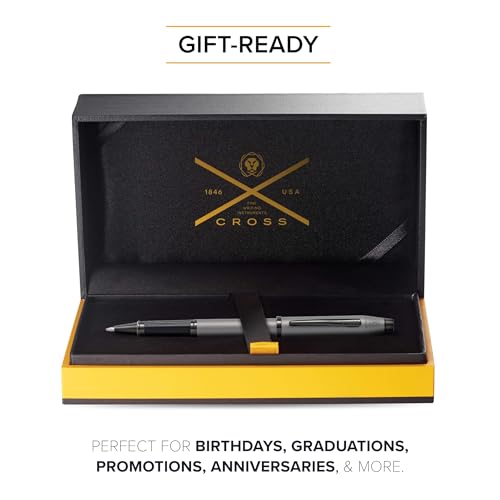 Cross Century II Gunmetal Gray Rollerball Pen, Medium Point, Black Ink