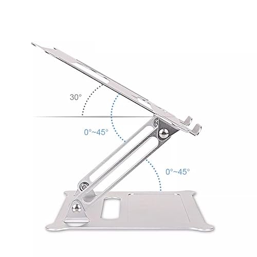 QERTYHJK Laptop Stand Aluminium Adjustable Portable Table Vertical Foldable Flexible Holder