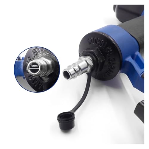 Oil-Free Pneumatic Staple Gun Heavy-Duty Stapler 18 Gauge Pneumatic Construction Stapler F50B for Upholstery Furniture Woodworking Tool