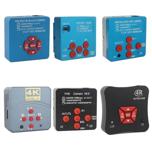 Microscope Accessories Kit 1080P 4K 2K 48MP 55MP Industrial USB Electronic Digital Video Stereo Trinocular Microscope Camera Microscope Slides(48MP 4K 2K USB A)