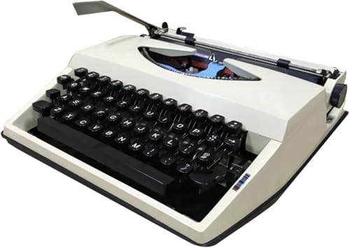 ntumLeap Traditional Portable Manual Typewriter Machine,Vintage Classic Retro Old for Writers,White