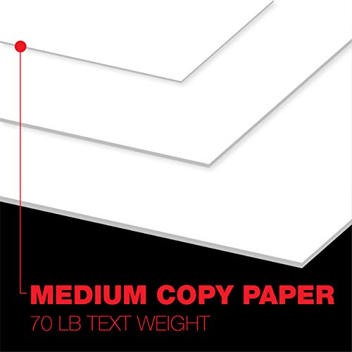 Accent Opaque White Printer Paper, 12” x 18” 28lb Bond/70lb Text Copy Paper – 2,000 Sheets (4 Reams) – Premium Computer Paper with Smooth Finish, 97 Bright, 104gsm – Multipurpose White Paper – 188084C