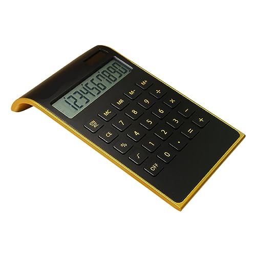 ZHIQISHI Scientific Calculator Calculators Desktop Calculator， Solar Energy Portable Mini Keyboard Dual Power Supply(Wit)(Black)