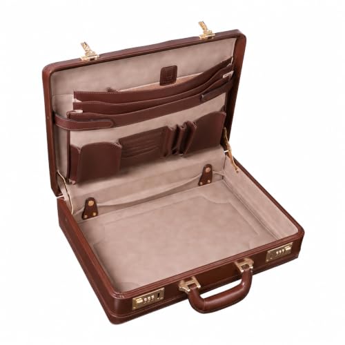 TURNER, Leather 4.5" Expandable Attaché Briefcase