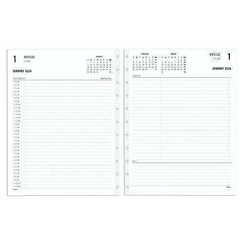 TUL® Discbound Daily Planner Refill Pages, Letter Size, Fashion