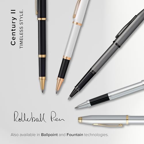 Cross Century II 23KT Gold Ballpoint Pen, Medium Point, Black Ink