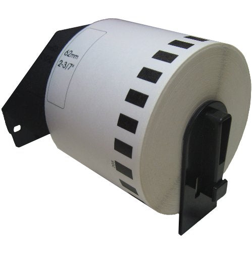 PAR 70 DK-2205. Compatible with Brother DK-2205 2-3/7" x 100' Continuous White Label (6 Rolls)