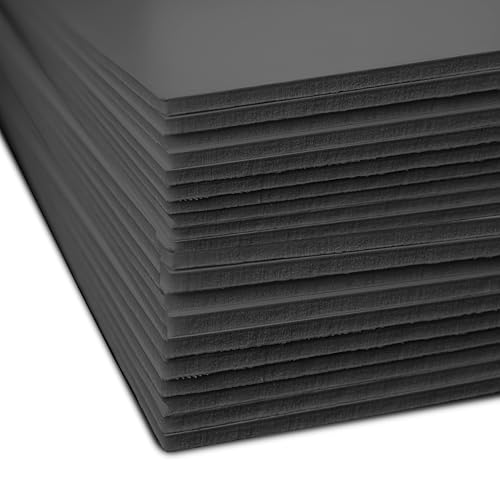 Flipside Products Total Black Foam Board 30” x 40” - Premium Double-Sided with Black Core, 3/16" Thick - Photography Mounting, Art Projects, Presentations, Display & Signage – Pack of 25