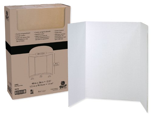 PAC3763 - Pacon Spotlight White Headers Corrugated Presentation Board