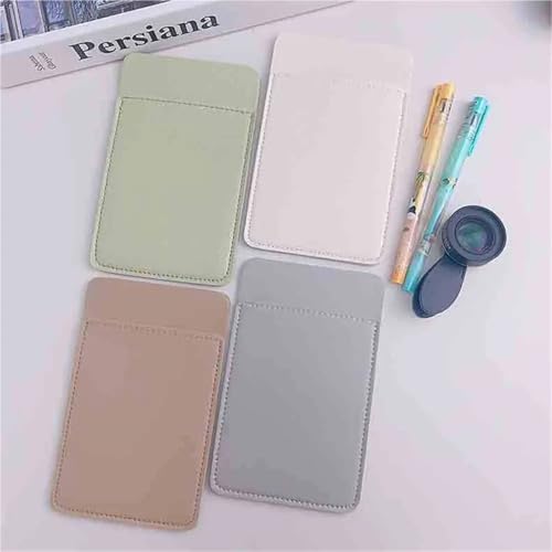HongJP Pocket Protector 10 Pcs Pen Pouch, Double Layer PU Large Capacity Pocket Bag(Brown)