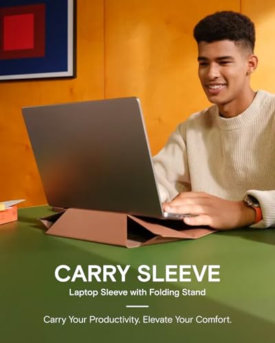 MOFT Laptop Carry Sleeve with Stand &Smart Storage for 16" Laptop for Work
