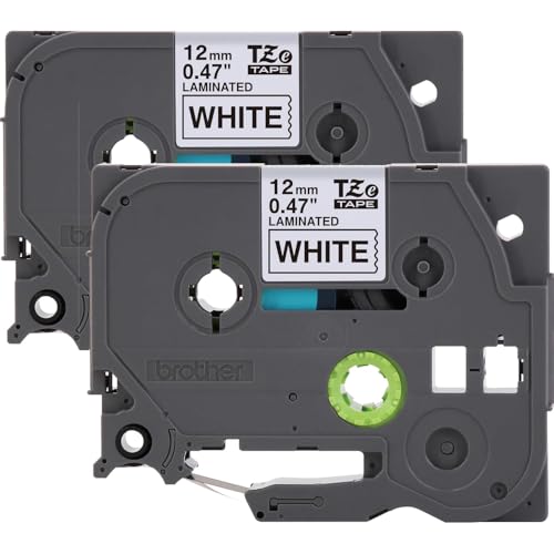 Brother PTD220 Home/Office Everyday Label Maker Bundle with TZe2312PK P-Touch Black Print on White Laminated Label Tape