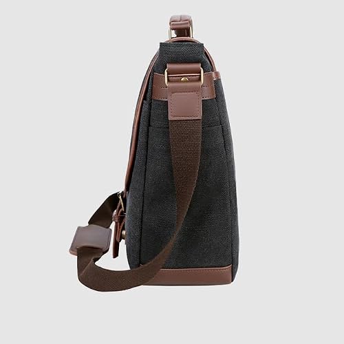 SIDUFHAOPKLL Women Vintage Briefcases Canvas Laptop Bags Portable Messenger Bag for Business Briefcase Shoulder Bag