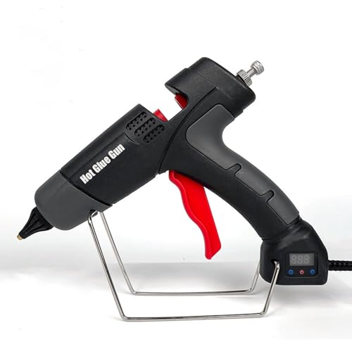 Xiaojuandm Heavy Duty Hot Glue Gun, Professional Digital Temperature Adjustable Handheld Electric Power Full Size Hot Glue Gun, for DIY, School Craft and Home Repairs,150W