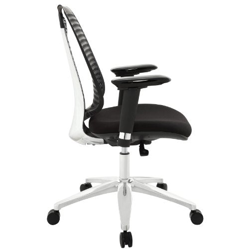 Modway Reverb Modern Ergonomic Office Chair with Adjustable Armrests in Black