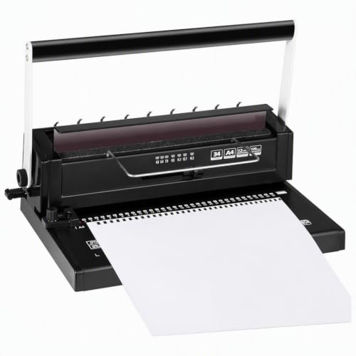 Manual 34-Hole Coil Binding,Spiral Coil Paper Punch ，A4,A5,Letter Wire Binder，for Schools, Offices, Businesses
