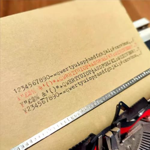 VHUYGK Mechanical Manual Typewriter,English Typewriter with Original Carrying Case,Smooth Keys for Easy Typing Manual Typewriter Ideal for Writers, Collectors, and Children's Gifts(01)