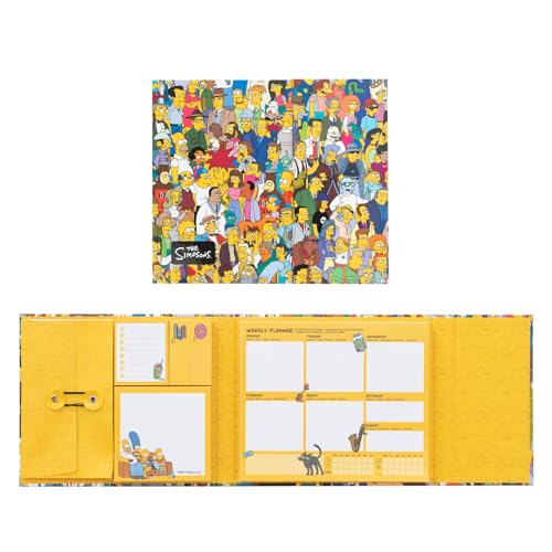 Grupo Erik The Simpsons Weekly Planner & Sticky Notes Set - Gifts, Merch