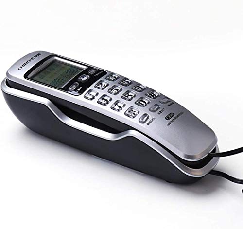 Nikos Wired Telephone Caller ID Large Button Table/Wall Home Office Fixed Landline (Color : Black) Colour Name:White (Color : Gray)