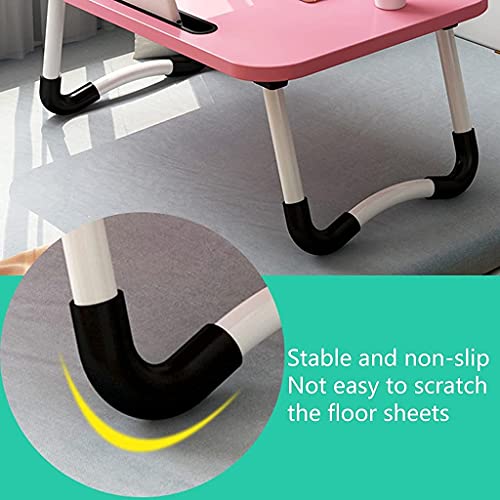 BSNANCA Folding Table On Bed Foldable Laptop Bed Tray Table Lap Desk Bed Sofa Floor for Food Laptop Desk Folding Bed Table Portable Multifunctional