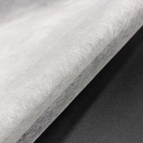 UWYTGF Hot Melt Film Adhesives,Tufting Back Cover Ironing Film in 23G/㎡,Hot-Pressed Film,Tufting Double-Sided Adhesive Lining,Non-Woven Fabric with DIY Carpet Base Cloth Bonding Wash,PA Film-1.12m*5m