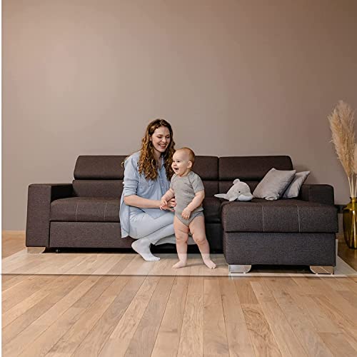 MLYYJH Floor Protection Mat Office Chair Underlay Extra Large Clear Plastic Carpet Runner - 1.5mm Thick Heavy Duty Waterproof Chair Mat for Hardwood Floors