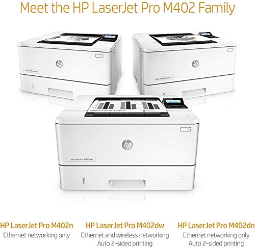 HP LaserJet Pro M402dn Laser Printer with Built-in Ethernet & Double-Sided Printing, Amazon Dash Replenishment Ready (C5F94A), A4