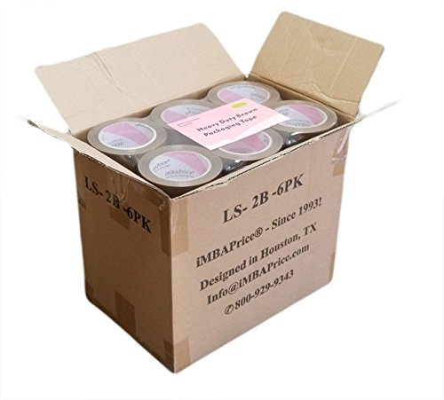 iMBAPrice 2 Inch Brown Packing Tape, 36 Rolls x 110 Yards I 3,960 Total Yards, Heavy Duty Packaging Tape, for Mailing, Carton & Box Sealing, Moving, Shipping Packing