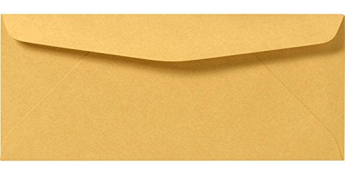 LUXPaper #14 Commercial Flap Business Envelopes | 5" x 11 1/2" | Brown Kraft | 24lb. Text | 1,000 Qty