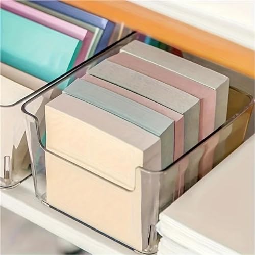 10pcs Clear Acrylic Storage Boxes for Desk Organization, Coins, Candies