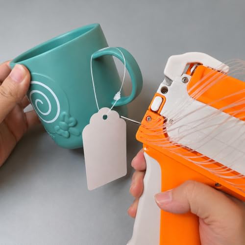 XIVUIFOI Hang Tag Attacher Gun for Clothing,Bags and Retail Use | Attaches Tags Using Snap Locks in About 2 Seconds Without Piercing Fabric.Fast Tagging Process