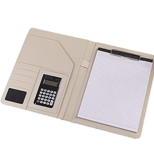 NIKAIDD Conference Folder File Storage Box Business Card Holder A4 Size Clipboard Executive Business Meeting Folder Briefcase Box 4 Colors Business Document Bag (Brown 32.5x24.5cm)