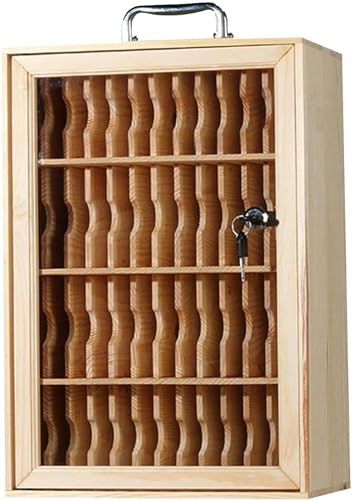 CZHIXG Wood Cell Phones Storage Cabinet Pocket Chart Storage Locker Box with Handle for Office Classroom(48 Pack)-1
