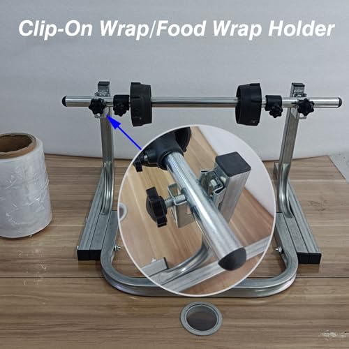 Vertical Bubble wrap roll Holder, Bubble Wrap Roll Dispenser Silver Multiple Sizes Desktop Manual Cushion Foam Holder(15x40x25cm)
