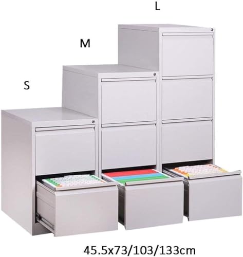 noxozoqm File Cabinets 2/3/4 Layer Small Space File Cabinet, Large Capacity Multi-Layer Drawer Cabinet, Sliding Mobile Iron(Small)