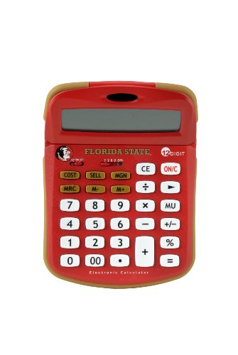 Collegiate Series 00511 Florida State Solar-Powered Calculator with School Logo and Colors