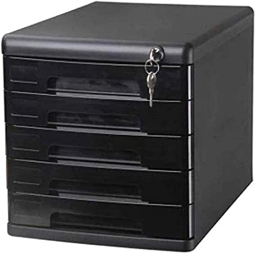 ZGLINMZ Office Desktop Filing Cabinet with Locking Drawer Data Office Storage Box for Secure and Organized Storage