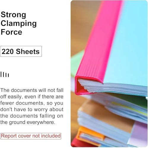 40 Pcs A4 Binding Bars 25mm Slide Grip Capacity Report Binder Presentation