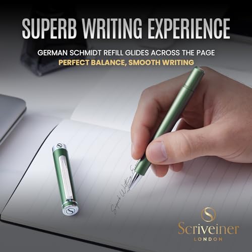 Custom Matt Green EDC Rollerball Pen by Scriveiner