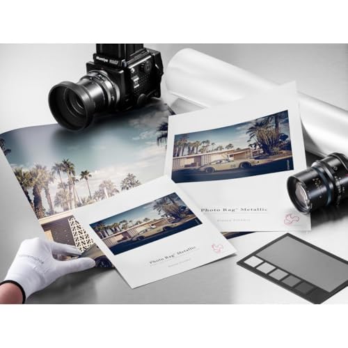 Hahnemuhle Photo Rag Metallic Inkjet Paper, 340gsm, Natural White,25 Sheets