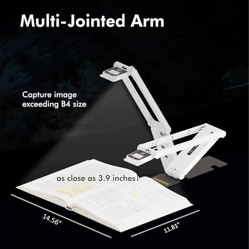 INSWAN INS-Flip 4 Foldable 4K 13MP Document Camera, LED, Mic,Light 0.67 lbs