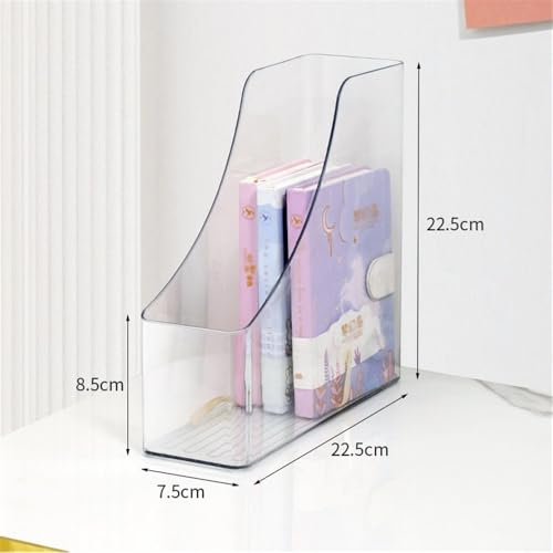 File Rack Magazine File Holder - Office Acrylic Desktop Document Folder Journals Organizer Racks Letter Trays