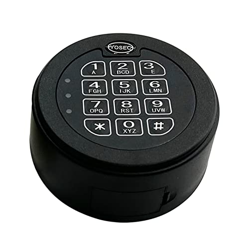 Yosec Electronic Gun Safe Lock with Digital keypad for Safe Box with time delay function0-59 Minutes,1 Master Code and 5 User Code can be Set Dual Control Model