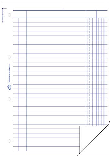 Avery Zweckform 450 Columned Book A4 2 x 50 Pages (German Text)