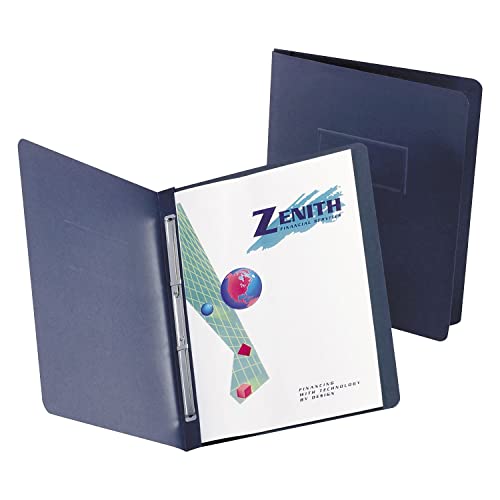 Oxford 5730105 Paper Report Cover, Large 2 Prong Fastener, Letter, 3-Inch Capacity, Black, 25/Box