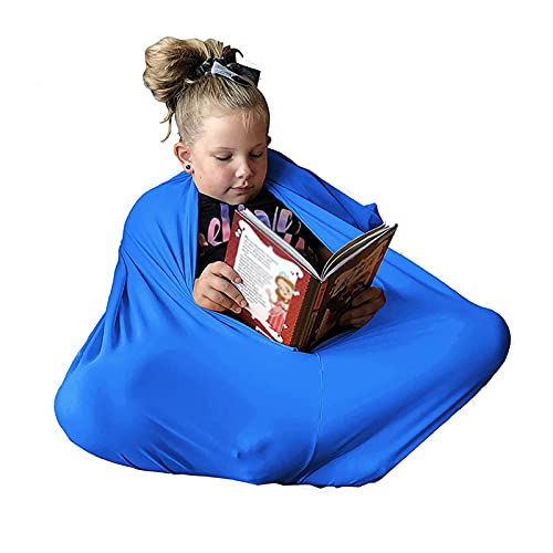 Kids Autism Sensory Body Sock Breathable Sensitivity Seamless Sox Sensory Full Body Cocoon Sock for Children & Aldult with Special Needs (Color : Blue, Size : X-Large)