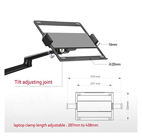 MXJIAYDNX OL-20L Aluminum Multifunction 10"-17" Laptop Stand 10"-32" Monitor Desktop Holder +4"-14" (Ol)